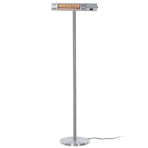 Sunred Terrasverwarmer Staand 2000W Zilver